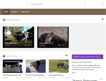 Tablet Screenshot of horsetrainingvideos101.com